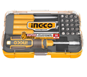 30 Pcs Interchangeable screwdriver and bits set مجموعة مفكات ورؤوس قابلة للتبديل مكونة من 30 قطعة INGCO