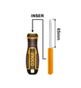 30 Pcs Interchangeable screwdriver and bits set مجموعة مفكات ورؤوس قابلة للتبديل مكونة من 30 قطعة INGCO
