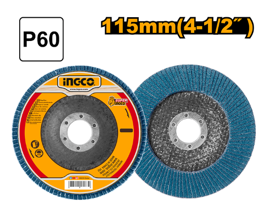  Zirconium flap disc Pديسك صنفرة للتنانلس ستيل 60 INGCO (نسخة)