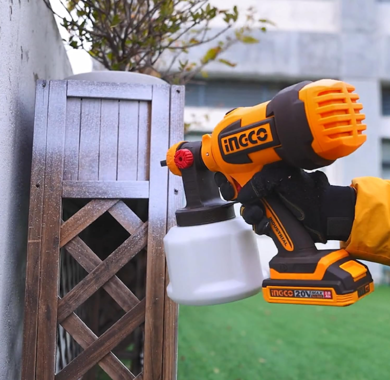 Cordless spray gun بندقية رش لاسلكية INGCO
