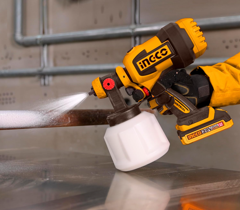 Cordless spray gun بندقية رش لاسلكية INGCO