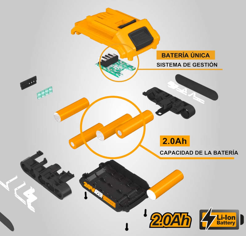 بطارية دريل 2.0 INGCO Drill battery