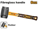  Rubber hammer 8oz/220g مطرقة ربر اسود INGCO (نسخة)