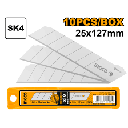 10 Pcs Blades Set 25×127MM SK4 | طقم ريش مشرط كبير (10 قطع 25×127مم) – INGCO (نسخة)