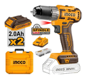 Brushless cordless impact drill دريل بطارية 20 فولت وطقم اكسسوارات INGCO