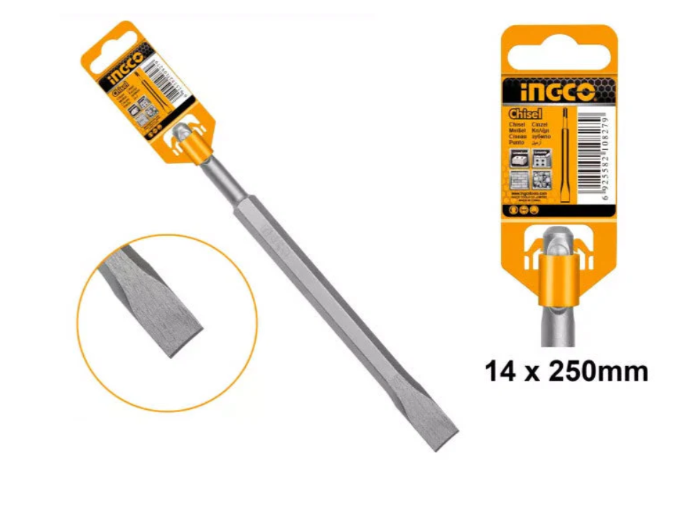 SDS Plus Chisel with Shovel 14 x 250 x 20mm شزل ازميل تكسير مبسط INGCO