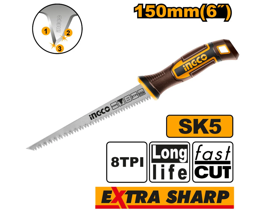 Wall Board Saw 6" 150mm منشار جبس INGCO