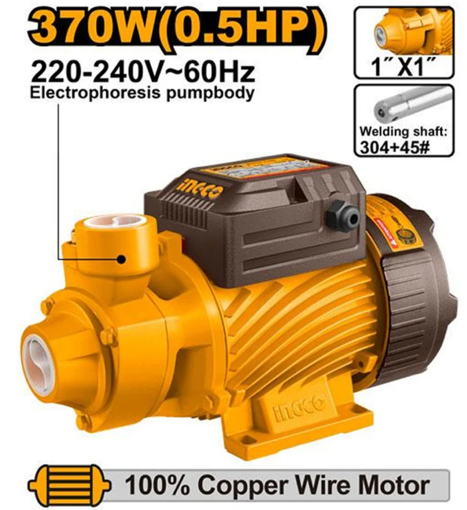 Water Pump 1/2 HPمضخة ماء INGCO