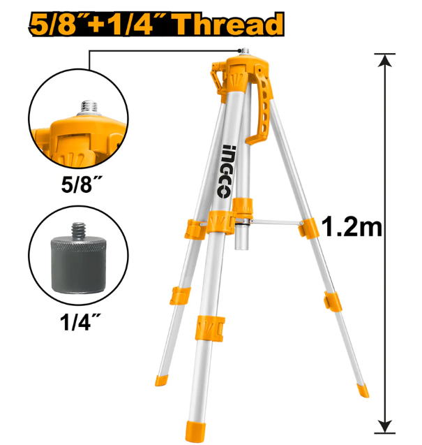 استاند حامل ليزر INGCO Laser Tripod Stand – 1.2 m