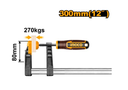 F clamp with plastic handle مشبك على شكل حرف F بمقبض بلاستيكي INGCO