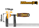 F clamp with plastic handle مشبك على شكل حرف F بمقبض بلاستيكي INGCO