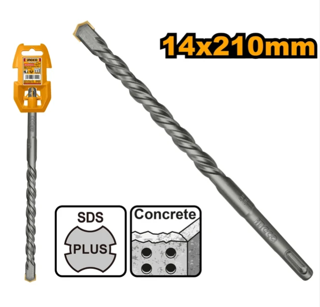 SDS Plus Hammer Drill 14x210mm ريشة دريل INGCO