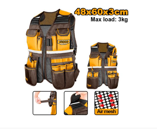 Tool vest سترة الأداة INGCO