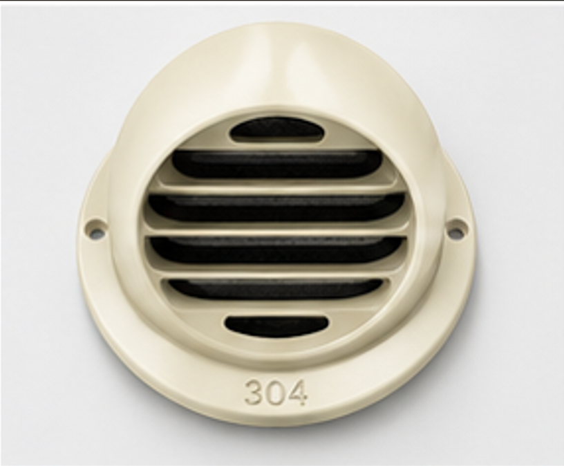 6" Stainless Steel Dorm Vent, Beige غطاء هواية خارجي بيج