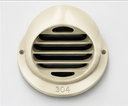 6" Stainless Steel Dorm Vent, Beige غطاء هواية خارجي بيج