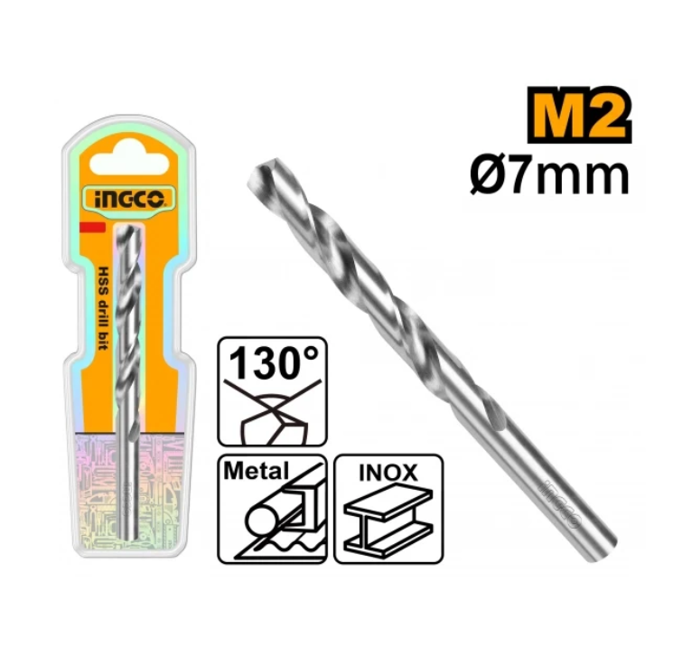 Drill Bit HSS 7 mm 130° ريشة دريل حديد INGCO