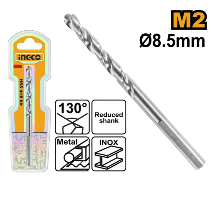 Drill Bit HSS 8.5mm 130° ريشة دريل حديد INGCO