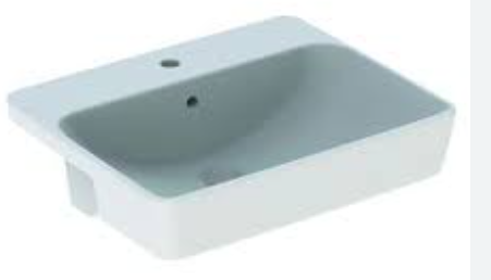 [500.740.01.2] Geberit "Variform" Rectangular Above Counter Basin Artحوض غسيل مستطيل الشكل يُركب فوق سطح الطاولة