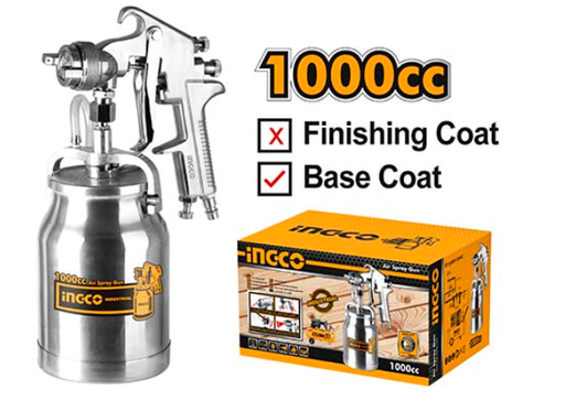 [IN-ASG3102] Air spray gun 1000cc BaseCoat مسدس بويا هوائي INGCO