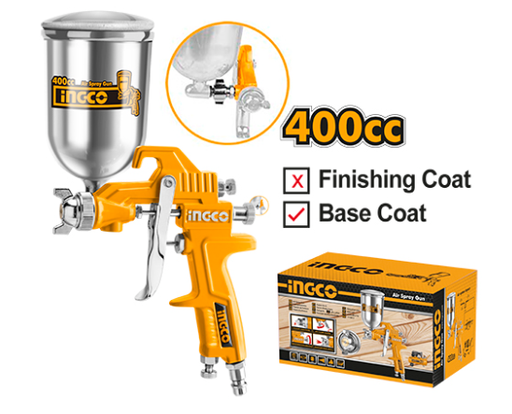 [IN-ASG4042] Air spray gun 400cc BaseCoat مسدس بويا هواء INGCO