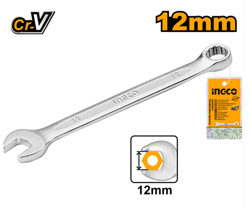 [IN-HCSPA121] Combination Spanner 12mm مفتاح غاز INGCO