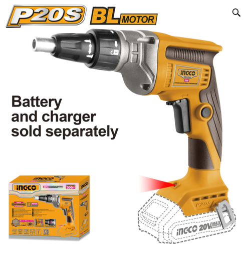 [IN-CDSLI2042006] Cordless drywall screwdriver دريل شينكو بطارية INGCO