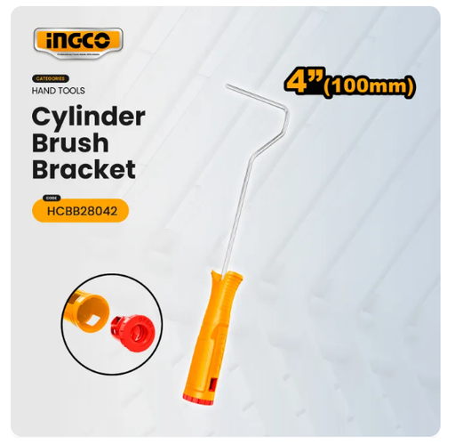 [IN-HCBB28042] Cylinder Brush Bracket 100mm/4" هندل رولة صبغ INGCO