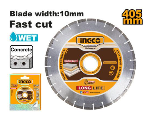 [IN-DMD044052] Diamond Disc for Floor Saw 16" Concrete ديسك قص أسمنتي INGCO