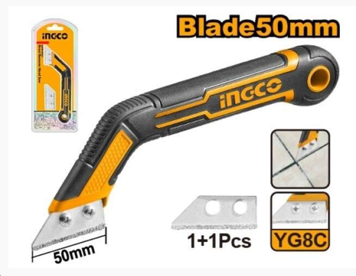 [IN-GRHS20021] Grout remover hand saw مشرط تنظيف ترويب السيراميك 50 ملي INGCO