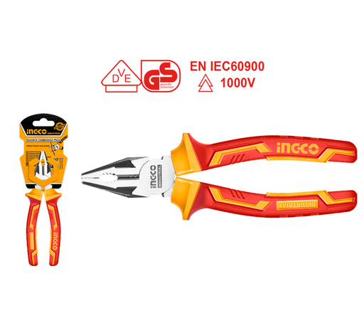 [IN-HICP28188] Insulated combination pliers 7" زرادية كهربائي معزولة INGCO