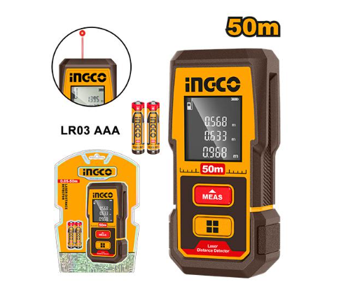 [IN-HLDD0508] Laser Distance Detector 0.05m to 50m متر ليزر INGCO