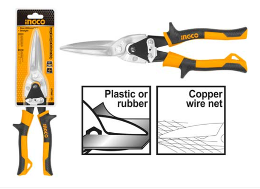 [IN-HTSN0112S] Long Straight Aviation Snip مقص شفرة طويلة12" INGCO