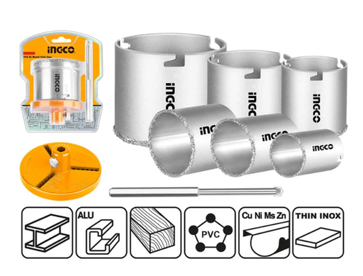[IN-HSB4061] SET MECHA COPA MULTIPROPOSITO طقم مقص سراميك الماسي INGCO