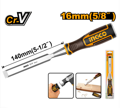 [IN-HWC0816] Wood Carving Hand Chisel 16mm ازميل نجار INGCO