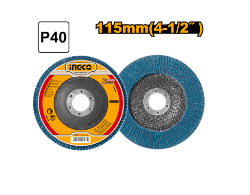 [IN-FDZ1151] Zirconium flap disc Pديسك صنفرة للتنانلس ستيل 40 INGCO