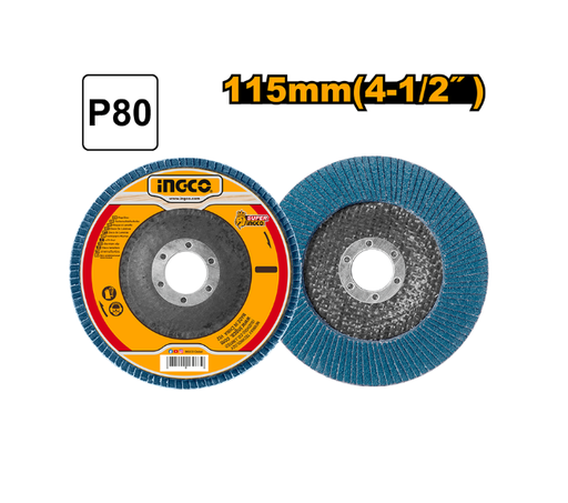 [IN-FDZ1153] Zirconium flap disc Pديسك صنفرة للتنانلس ستيل 80 INGCO