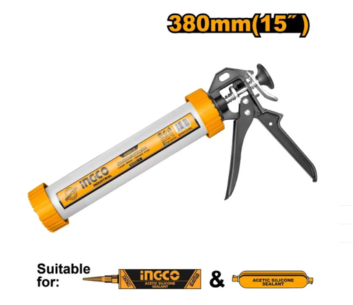 [IN-HCG0115] مسدس سيلكون مجلفن 380 ملي Aluminium Caulking Gun – 15 INGCO