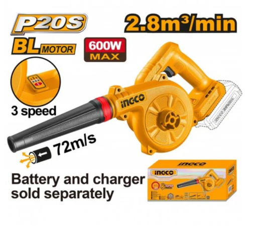 [IN-CABLI2068] منفاخ هواء بطارية 20 فولت INGCO Cordless Blower – 20V