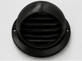 [SV100/304B-AFT] غطاء هواية 4" ستانلس ستيل مطلي أسود مطفي Deflecto -18