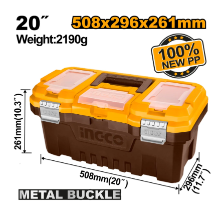 [IN-PBX2002] 20" Plastic tool box صندوق أدوات بلاستيكي مقاس 20 بوصة INGCO