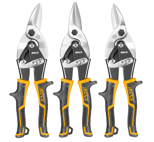[IN-HTSNK0110] 3 Pcs aviation snip set مجموعة مقصات طيران من 3 قطع INGCO