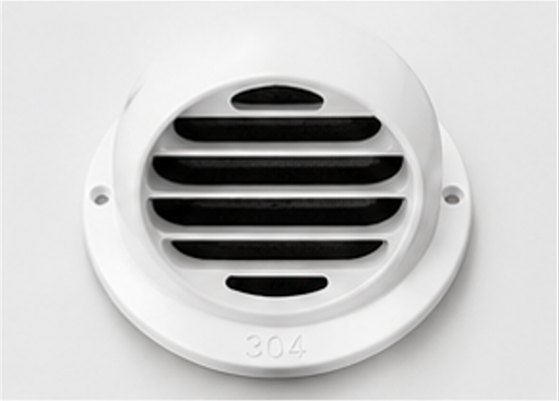 [SV150/304W-AFT] 6" Stainless Steel Dorm Vent, white غطاء هواية دائري أبيض