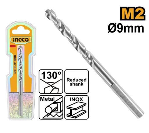 [IN-DBT11300901] Drill Bit HSS 9 mm 130° ريشة دريل حديد INGCO